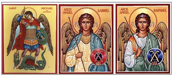¿Cuáles son los tres ángeles de Dios?