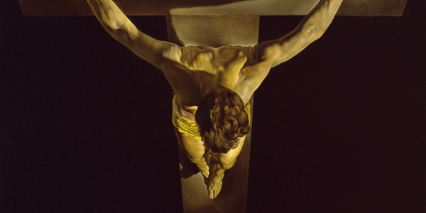 la cabeza de cristo en la cruz