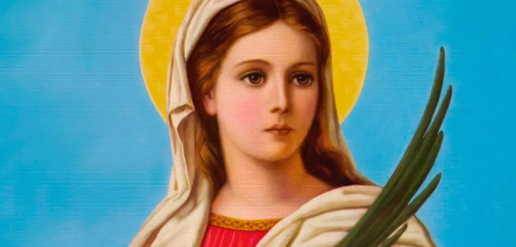 La santidad de la virgen-mártir Santa Lucía