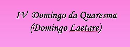 Laetare Domingo