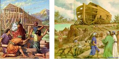 La construcción del arca de Noé
