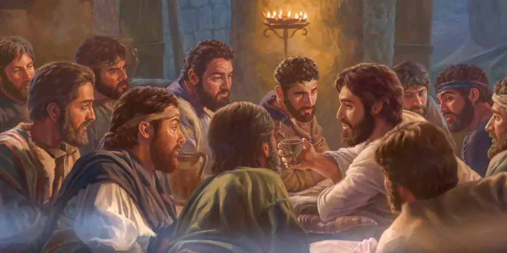 La última cena de Jesús con sus discípulos