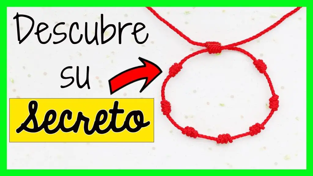 ¿Qué significa la pulsera roja de los 7 nudos?