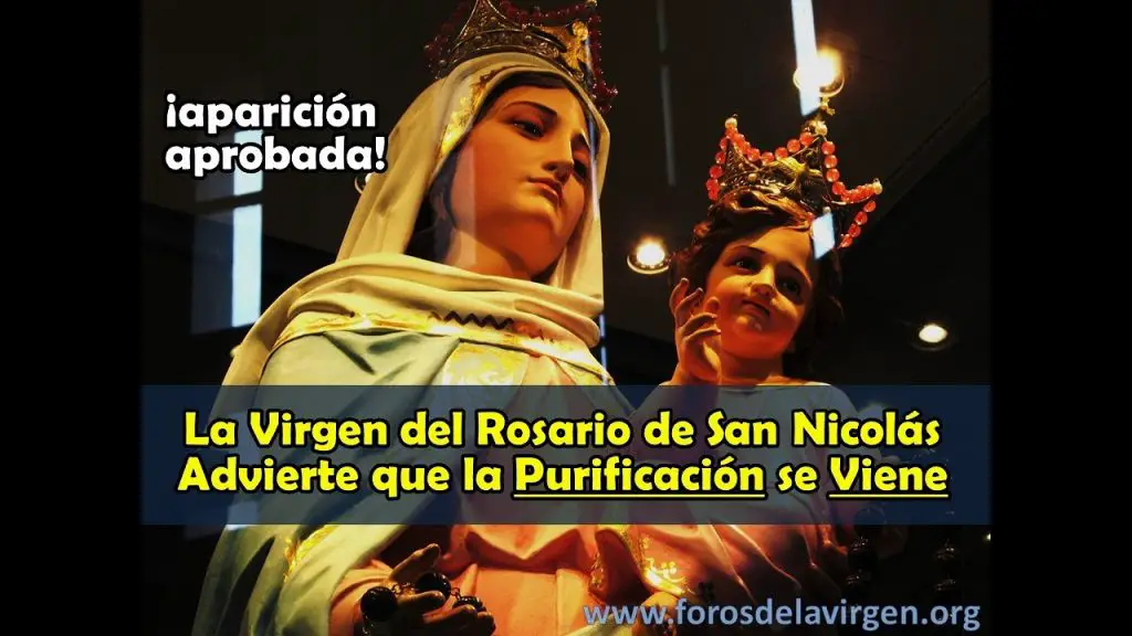 ¿Qué dijo la Virgen del Rosario de San Nicolás?