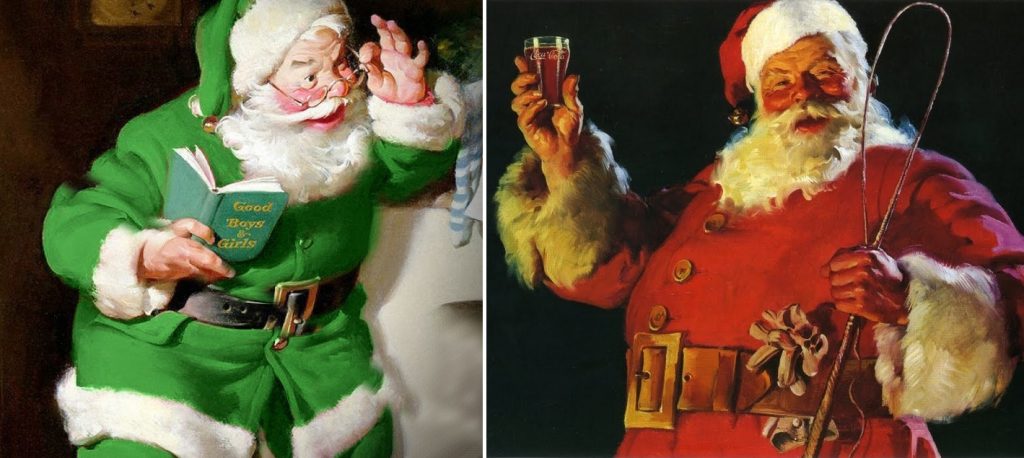¿Cuál es el color original de Santa Claus?