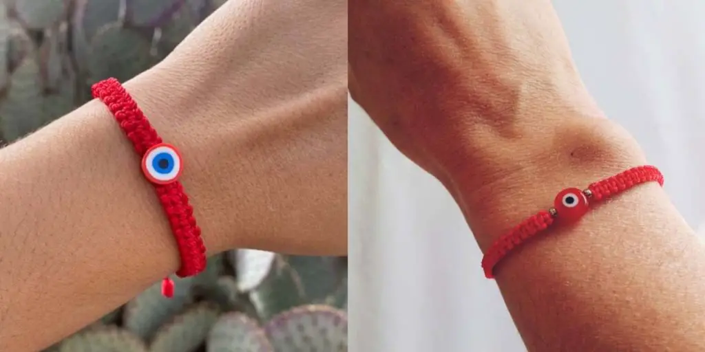 ¿Dónde se debe poner la pulsera roja?