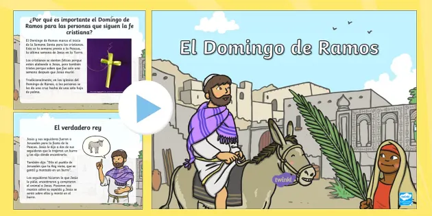 ¿Qué se celebra el Domingo de Ramos para niños?