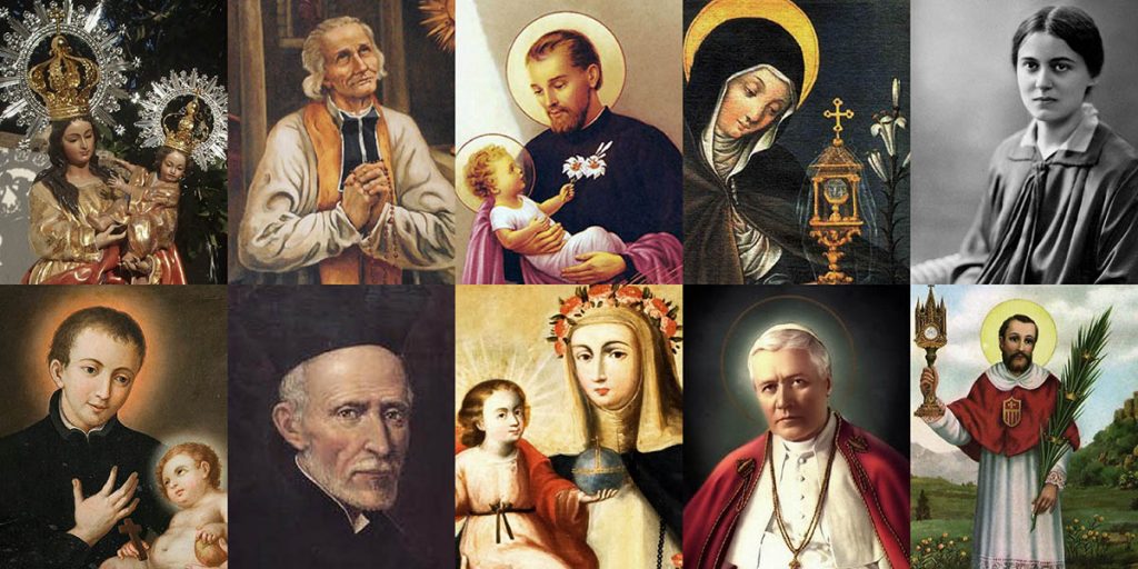 ¿Cuáles son los santos más importantes de la Iglesia Catolica?