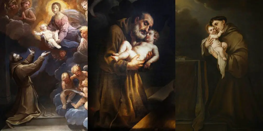 ¿Qué santos cargan un niño?